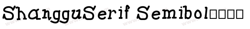 ShangguSerif Semibol字体转换
